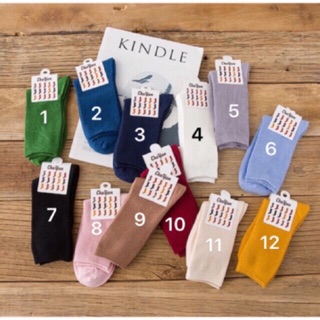 Tất Vớ Len Trơn Cao Cổ Phong Cách Vintage Hàn Quốc Cho Nam Và Nữ Nhiều Màu Hàng Quảng Châu Chất Len Mịn Đẹp Mơ House