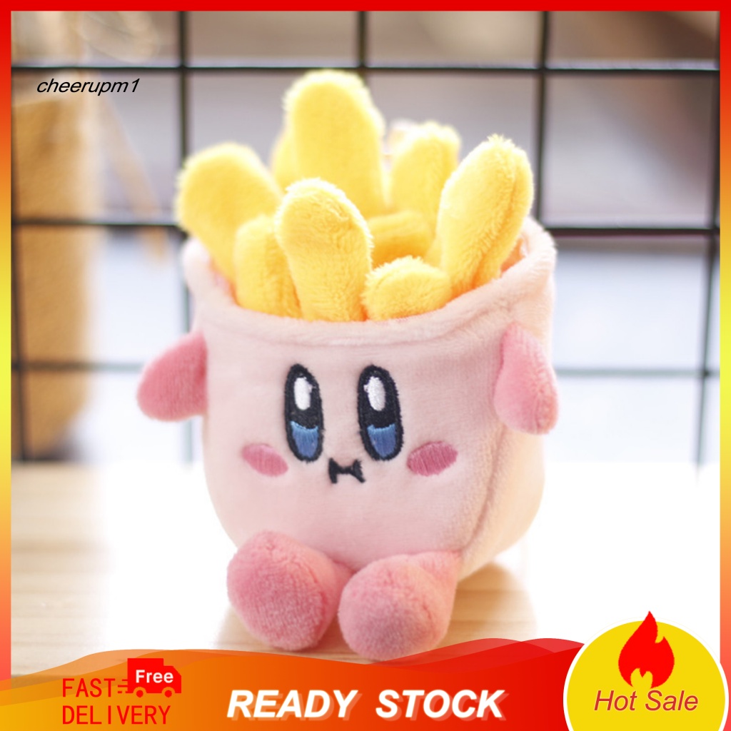 Đồ Chơi Thú Nhồi Bông Hình Nhân Vật Hoạt Hình Kirby/Khoai Tây Chiên Hoạt Hình Trang Trí Túi Xách Dành Cho Trẻ Em