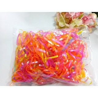 Túi 150 Dây nịt buộc tóc nhiều màu cute