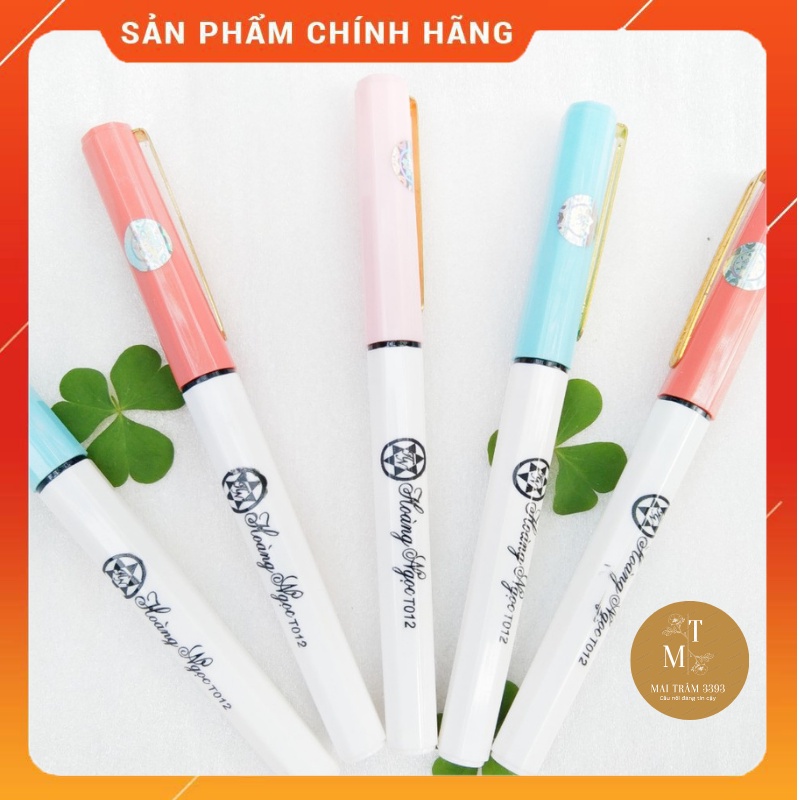 Bút Hoàng Ngọc T012, bút luyện chữ đẹp ngòi lá tre êm trơn thanh đậm tốt