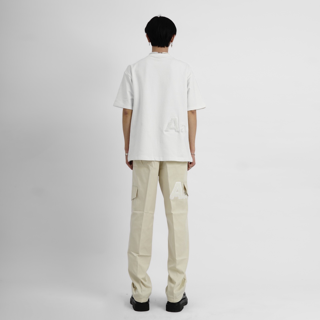 BASIC KAKI PANTS - CREAM /  QUẦN KAKI ỐNG SUÔNG CƠ BẢN - KEM