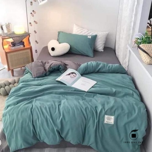 🍃 Chăn Ga Gối [CÓ CHĂN LÓT BÔNG THÔNG MINH] Cotton Basic đơn giản 🍃 | BigBuy360 - bigbuy360.vn