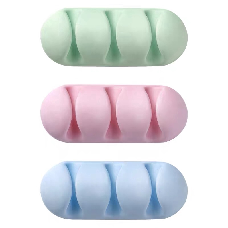 Set 2 kẹp giữ cố định dây cáp sạc USB đa năng tiện dụng