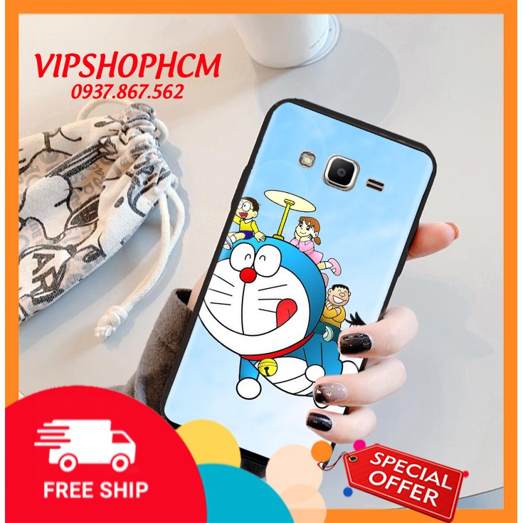 Ốp lưng SamSung J3 2016/ J3 Pro/ J3 2018/ J4/ J4 Plus Hình Doremon Phiêu Lưu - viền TPU dẻo
