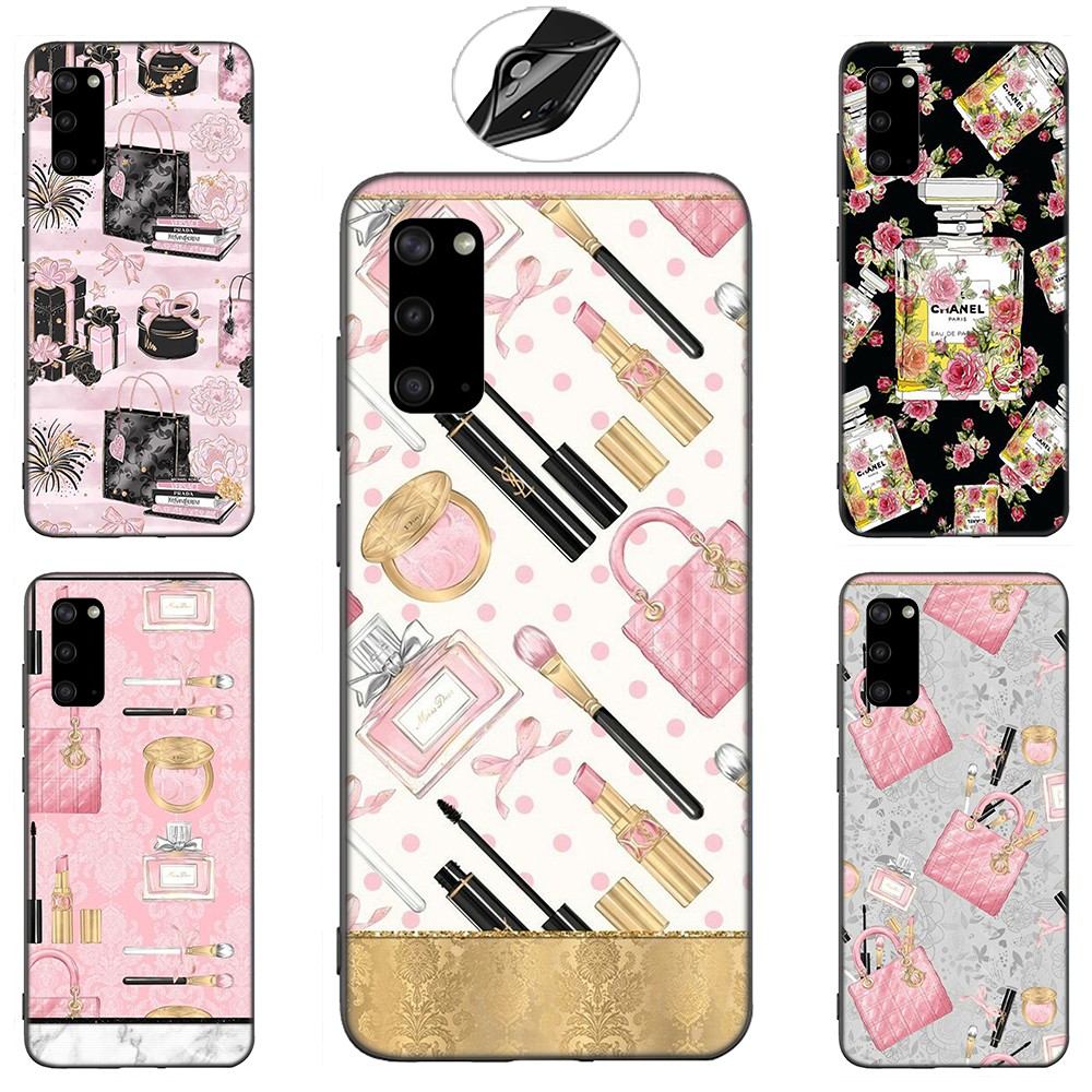 Samsung Galaxy J2 J4 J5 J6 Plus J7 J8 Prime Core Pro J4+ J6+ J730 2018 Casing Soft Case 77LU Love Pink Makeup Pattern mobile phone case