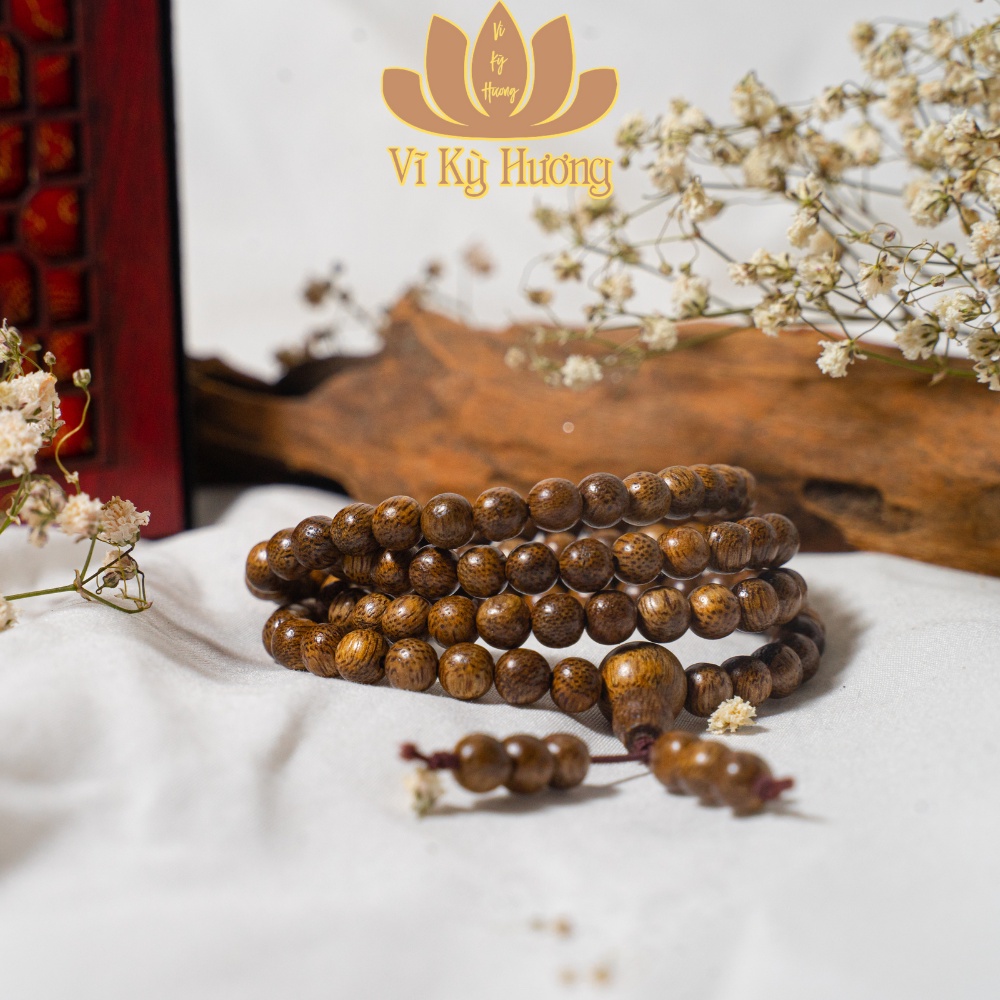 Vòng Tay Trầm Hương 108 Trầm Tốc Việt - Hạt Trầm Hương Tự Nhiên Hàng Núi Rừng Quảng Nam Size 6mm 8mm Vĩ Kỳ Hương | BigBuy360 - bigbuy360.vn