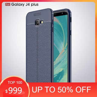 Ốp lưng Samsung Galaxy J4 Plus silicon giả da Auto Focus