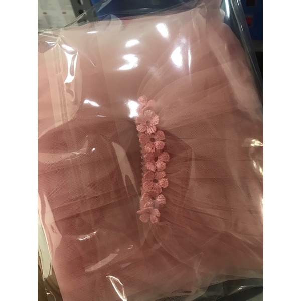 Lúp cô dâu, voan cô dâu lược cài đính hoa TH12