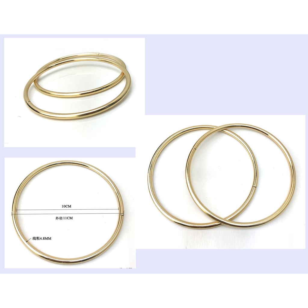 Quai túi xách kim loại hình tròn