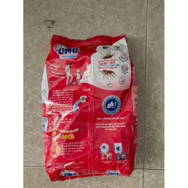 Bột giặt OMO sạch cực nhanh dạng túi đỏ 3KG