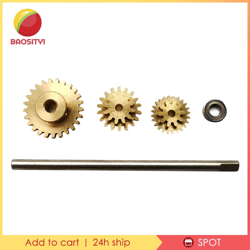 Bộ 3 Bánh Răng Hợp Kim 1 / 10 19T 24T 26T Cho WPL D12 RC DIY