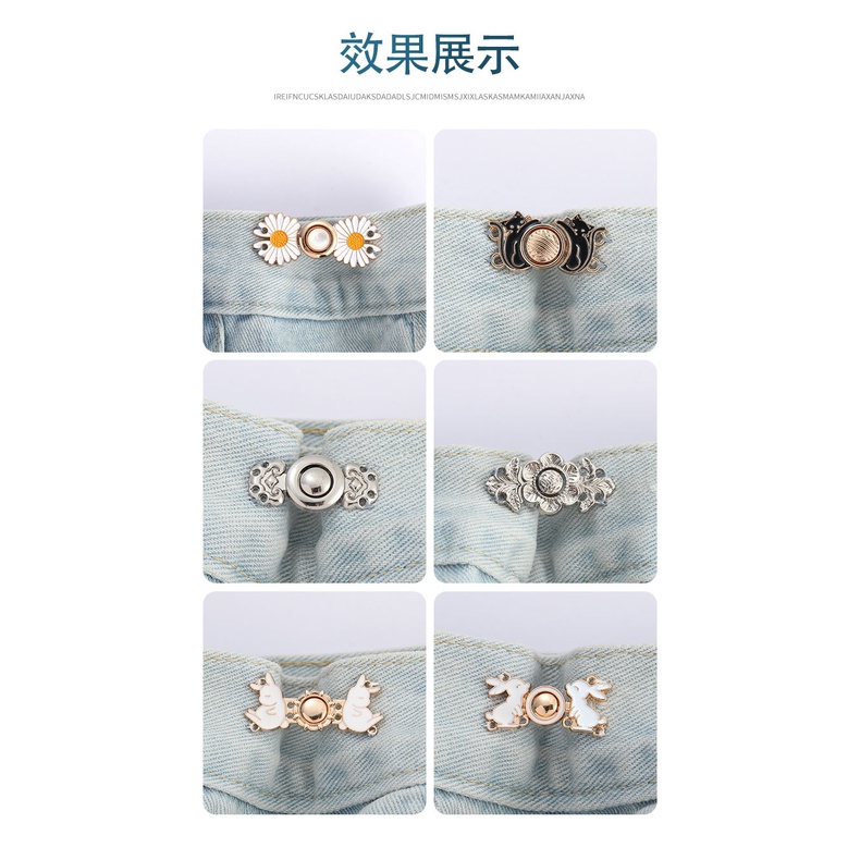 Set khóa cài thắt lưng có thể điều chỉnh bằng kim loại phong cách cổ điển cho nữ mặc Hán Phục đa năng