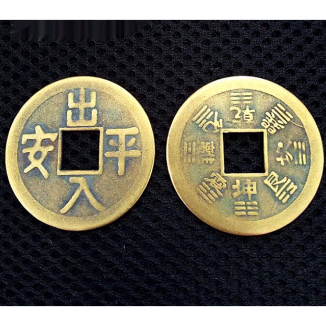 Đồng xu bát quái mang cát khí hoá giải phong thủy