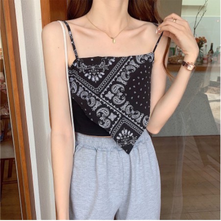 Áo hai Dây Yếm Xinh - Áo Bra  bra hai dây khăn yếm lụa có đệm ngực cao cấp cực xinh xắn