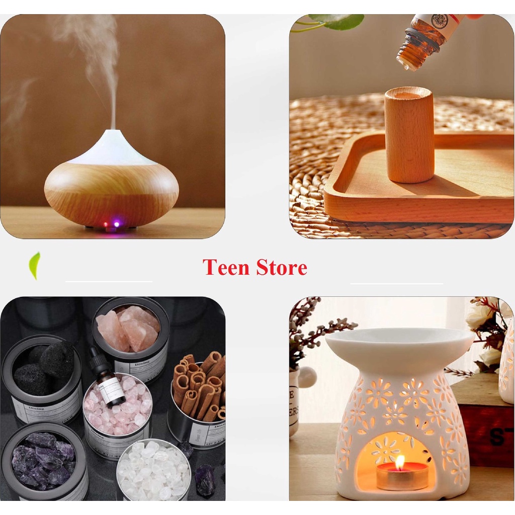 Tinh dầu  thơm phòng thiên nhiên nguyên chất cam ngọt oải hương hoa hồng 10ml Teen Store TS1155