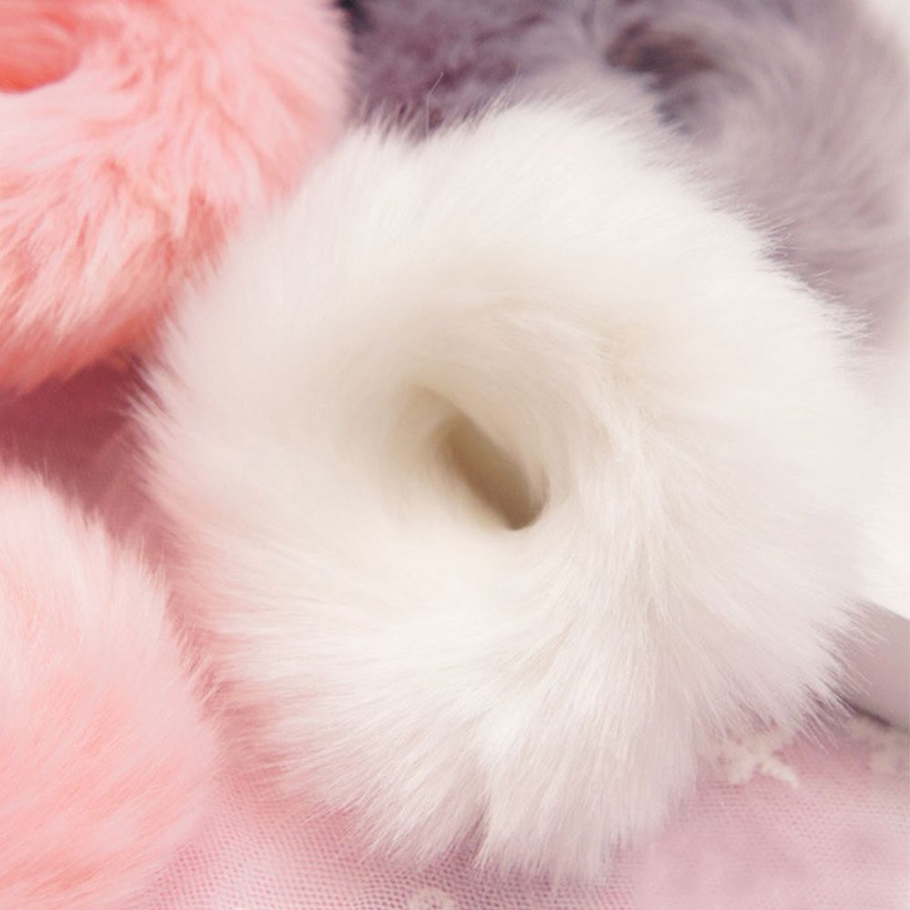 Set 2 Dây Cột Tóc Phối Lông Thú Cho Nữ