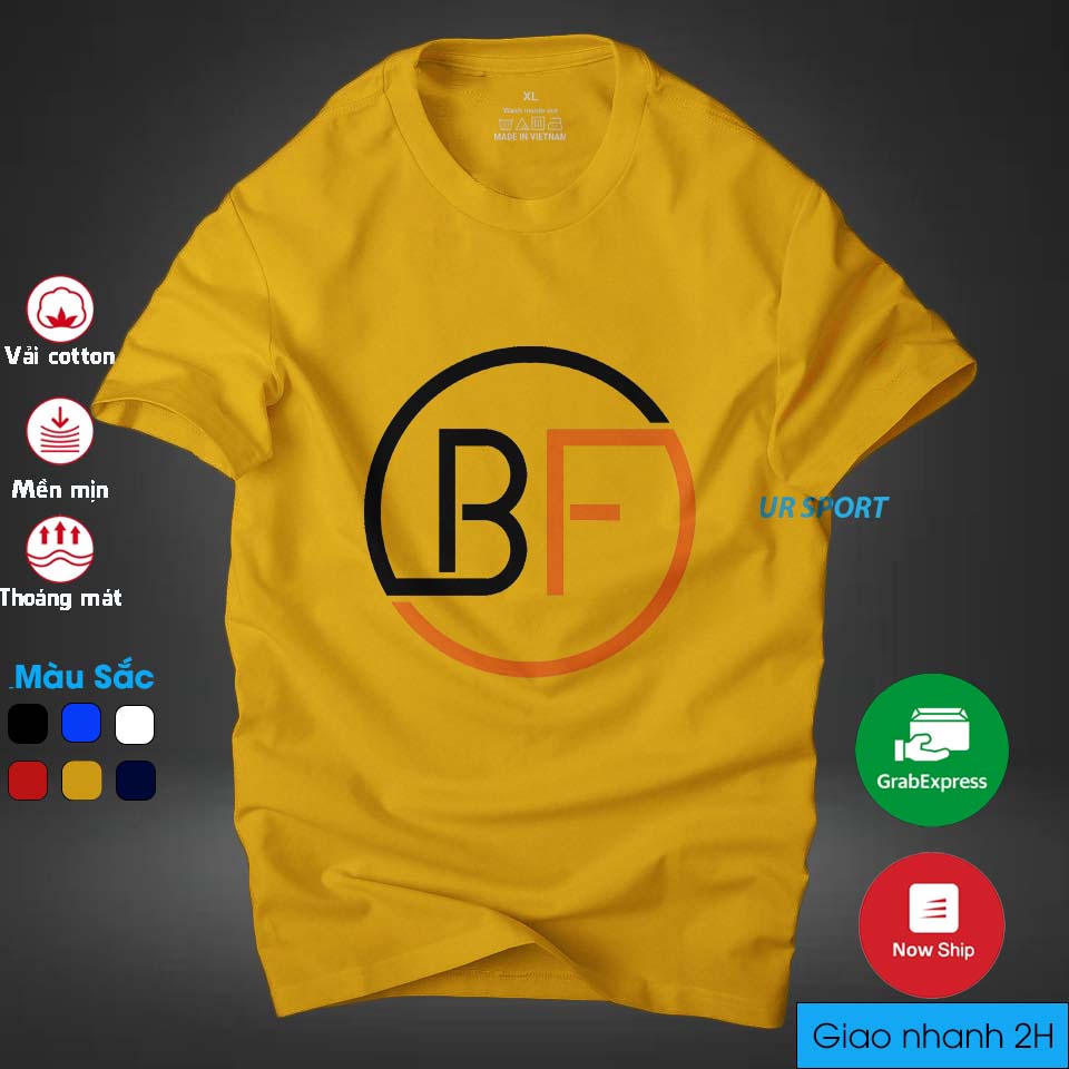 Áo thun nam cổ tròn BF thời trang cá tính, chất vải cotton 4 chiều cao cấp thoáng mát