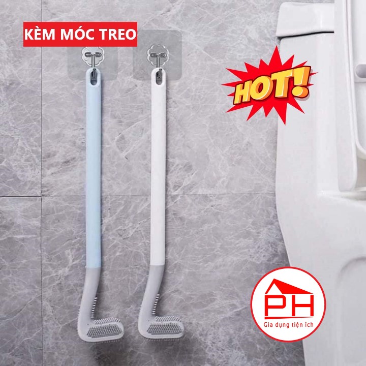 CHỔI CỌ TOILET thông minh SILICON cọ chà vệ sinh (MẪU MỚI) sạch mọi ngóc ngách bồn cầu, nhà tắm - Gia dụng Phước Hòa