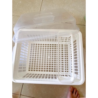 ✅ [HÀNG CHẤT LƯỢNG ] Khay úp chén đũa có nắp