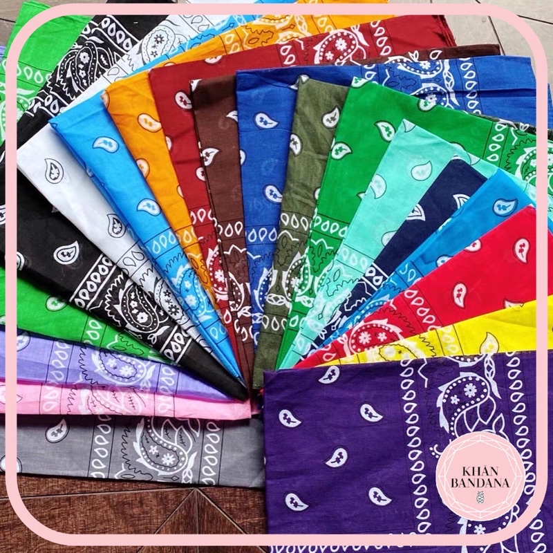 Khăn bandana cotton 100% phong cách đường phố