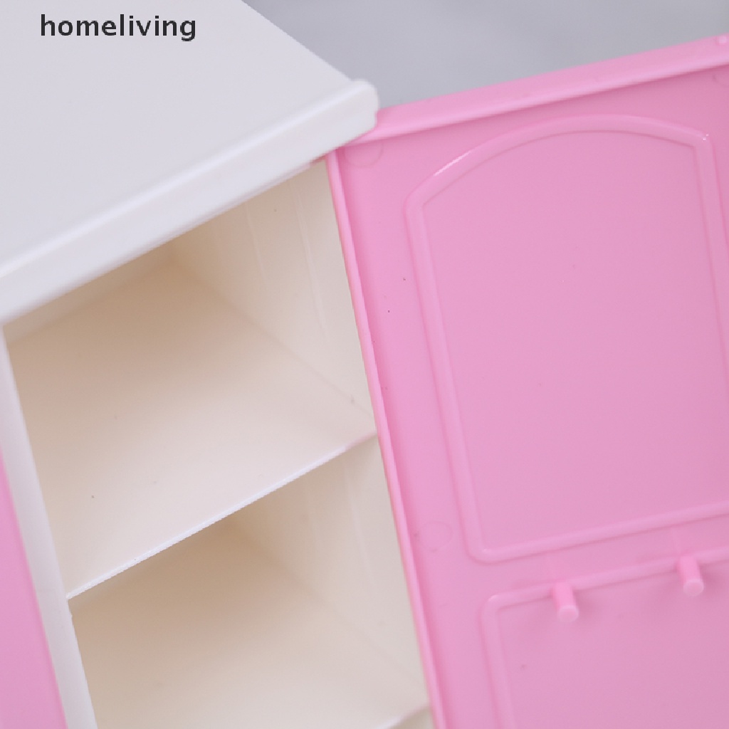 Tủ Quần Áo Búp Bê Màu Hồng Xinh Xắn