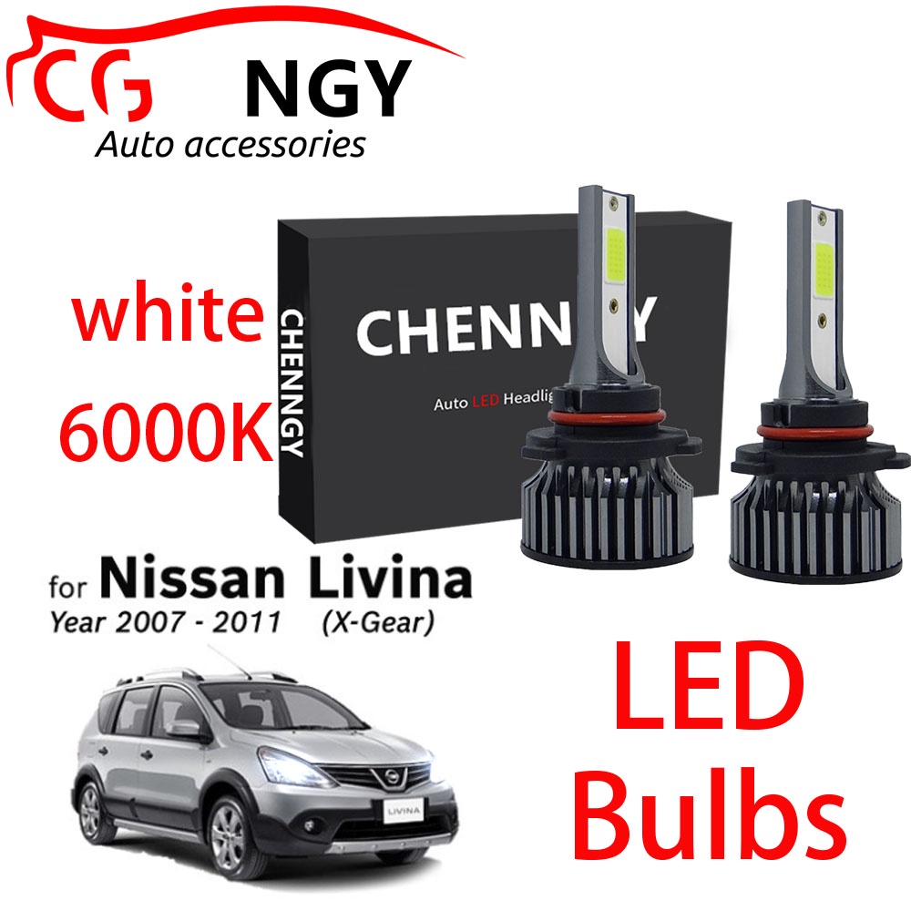 Combo Bóng Đèn LED Cho Nissan Livina XGear 2007-2011 Đèn Pha Chùm Thấp Cao