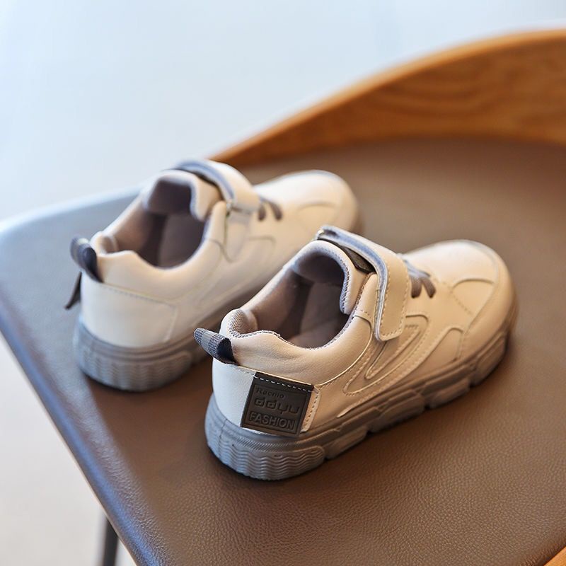 Giày Thể Thao Bằng Da Màu Trắng Dễ Phối Đồ Thời Trang Phong Cách Hàn Quốc 2022