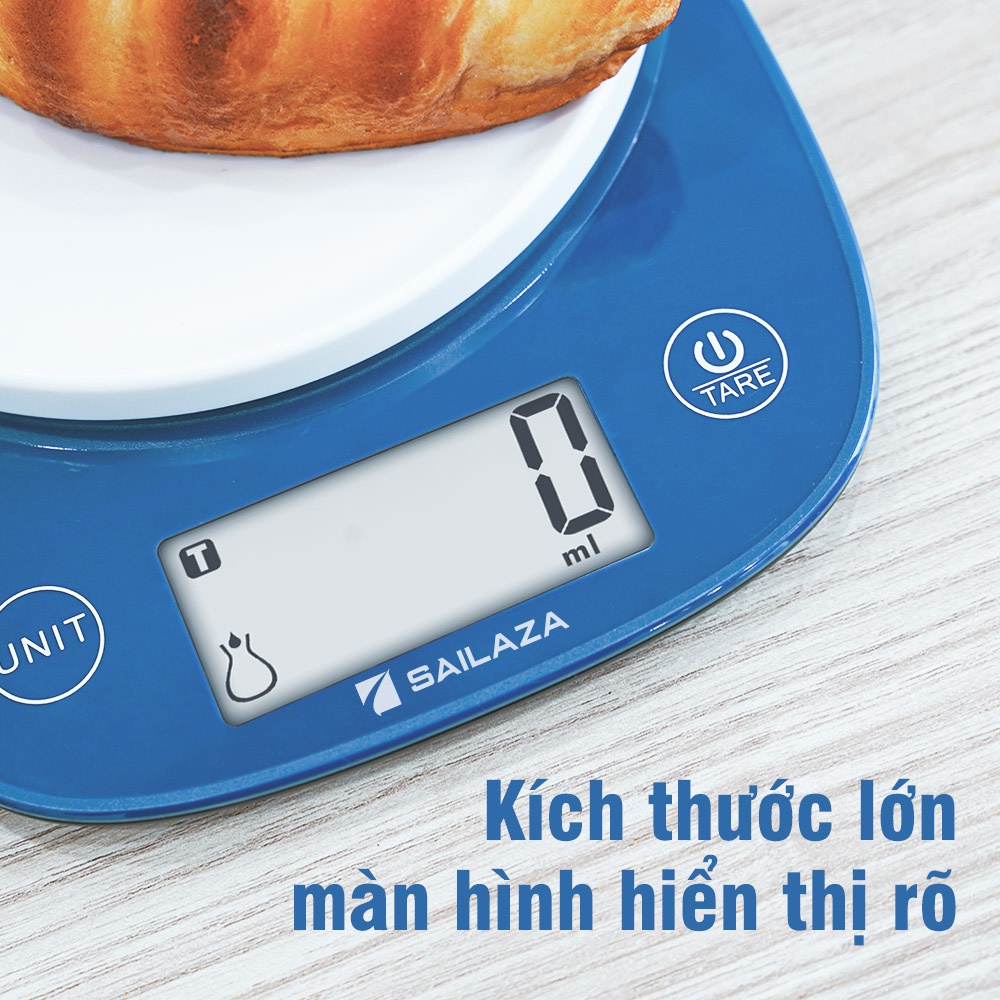 Cân Tiểu Ly Điện Tử Nhà Bếp chính hãng Sailaza SA- 1221 chính xác 0.1g