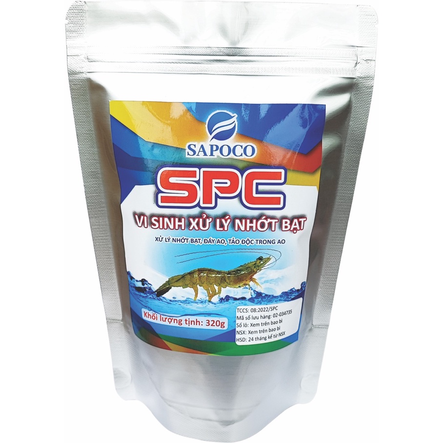 SPC Men vi sinh xử lí nhớt bạt, xử lý nhớt bạt, đáy ao, tảo độc trong ao