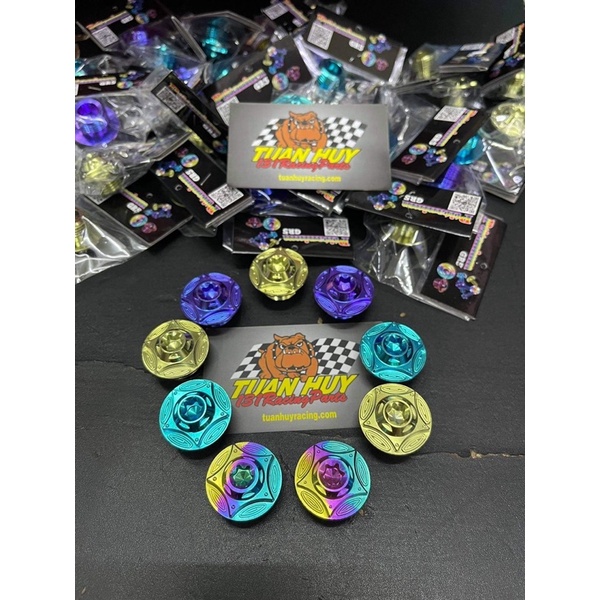 Ốc nhớt titan gr5 gắn honda yamaha