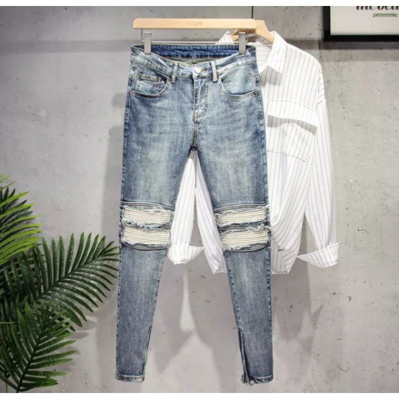 Quần jean nam MIKENCO Distressed