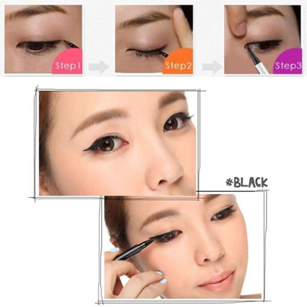 DIACHAVN Bút Kẻ Mắt Chống Thấm Nước Màu Đen Thời Trang