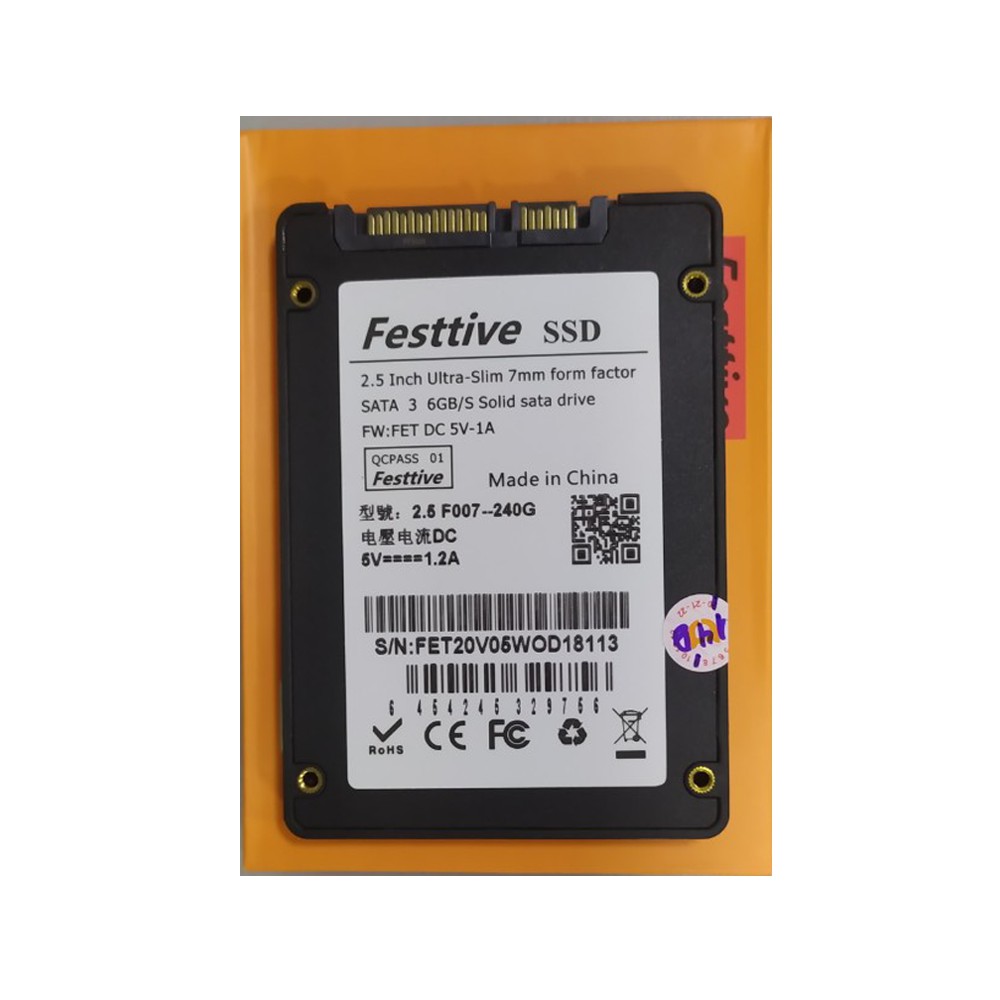 Ổ cứng SSD 60GB, 64GB, 120GB, 128GB, 240GB, 256GB Festtive Mới bảo hành 36 tháng | BigBuy360 - bigbuy360.vn