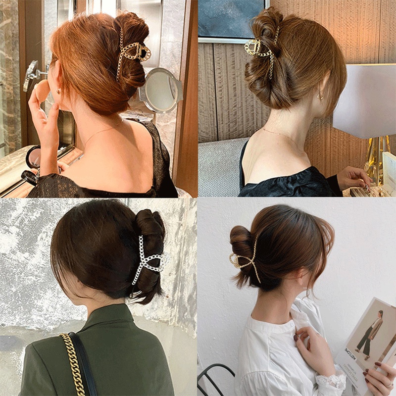 Kẹp Tóc Kim Loại Thời Trang Hàn Quốc Cho Nữ