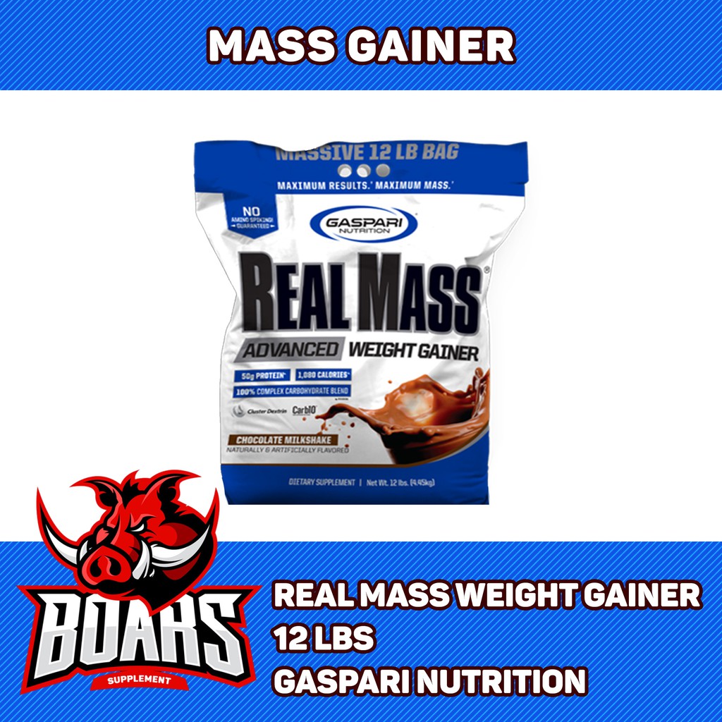 SỮA TĂNG CƠ GASPARI REAL MASS - TĂNG CƠ CHẤT LƯỢNG, GIÁ SINH VIÊN - 12 LBS