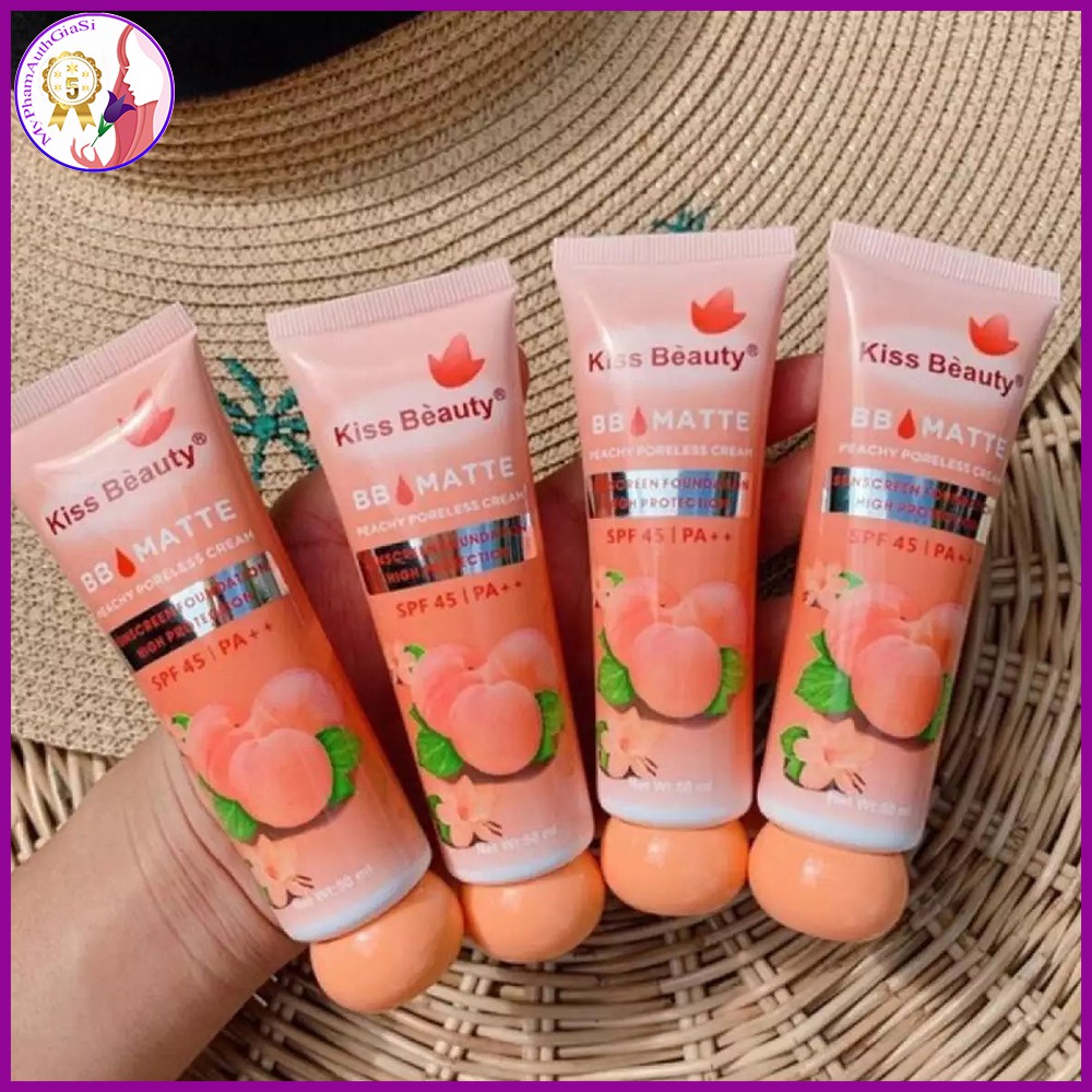 Kiss beauty đào - kem nền bb cream 2 in 1 - che khuyết điểm & chống nắng tốt