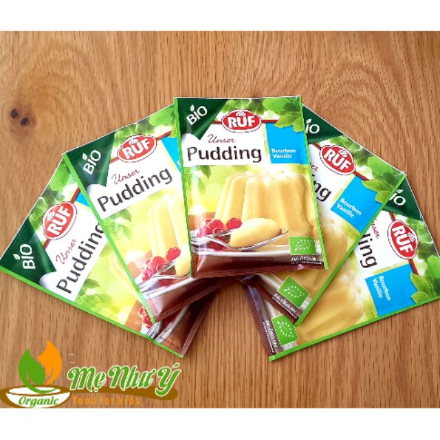 Bột pudding vani hữu cơ Đức gói 40g