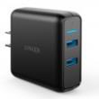 Sạc anker powerport speed 2 cổng 39w quick charge 3.0 a2025 đen