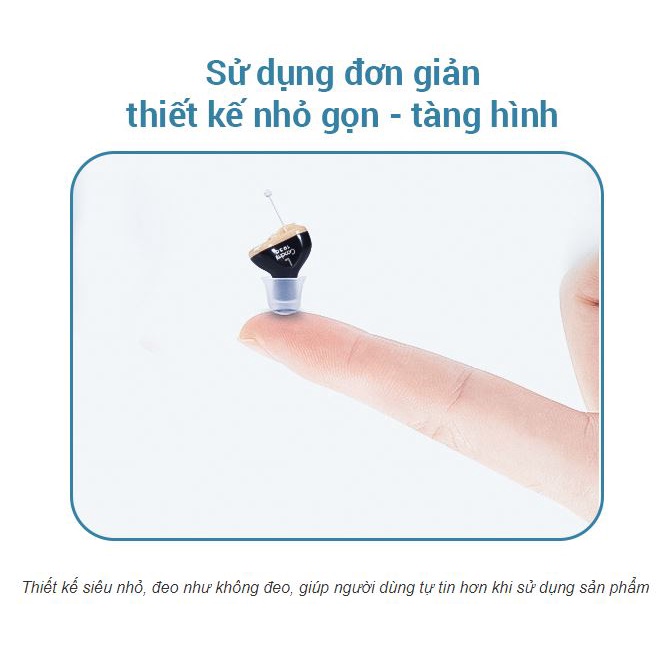 Máy trợ thính siêu nhỏ, Tai nghe trợ thính Cho Người Già Goodmi GM-910