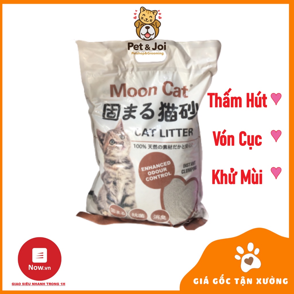 Cát Nhật Trắng 8l cho mèo Moon Cat ⚡CHỈ 1 NGÀY⚡ MÙI CAFE - PET&amp;JOI