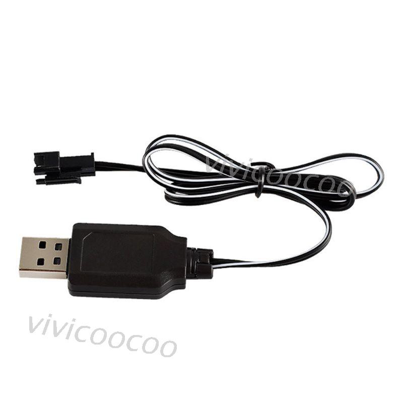 Vivi Túi Sạc Pin Ni-cd Ni-mh  Sm-mh Có Dây Cáp Cổng Sạc Usb Đầu Cắm Sm-2p Đầu Ra 4.8v 250ma
