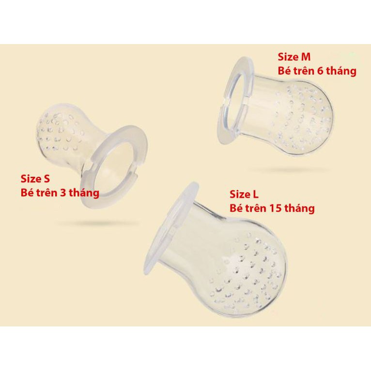 Túi nhai ăn dặm chống hóc cho bé TN01 - Giao màu ngẫu nhiên