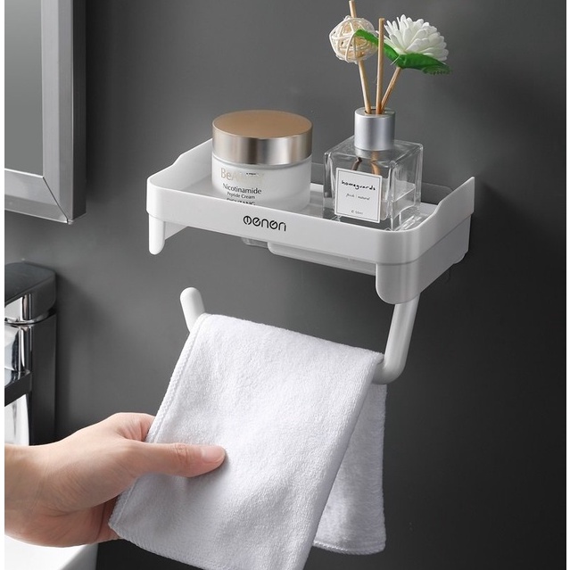 Giá Để Đồ Nhà Tắm Đựng Giấy Vệ Sinh, Kệ Để Đồ Đựng Mỹ Phẩm OENON Dán Tường Tiện Lợi