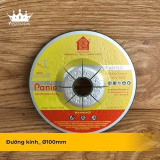 Đá Mài Sắt, Inox, Đá, Kim Loại PANIE Phi 100
