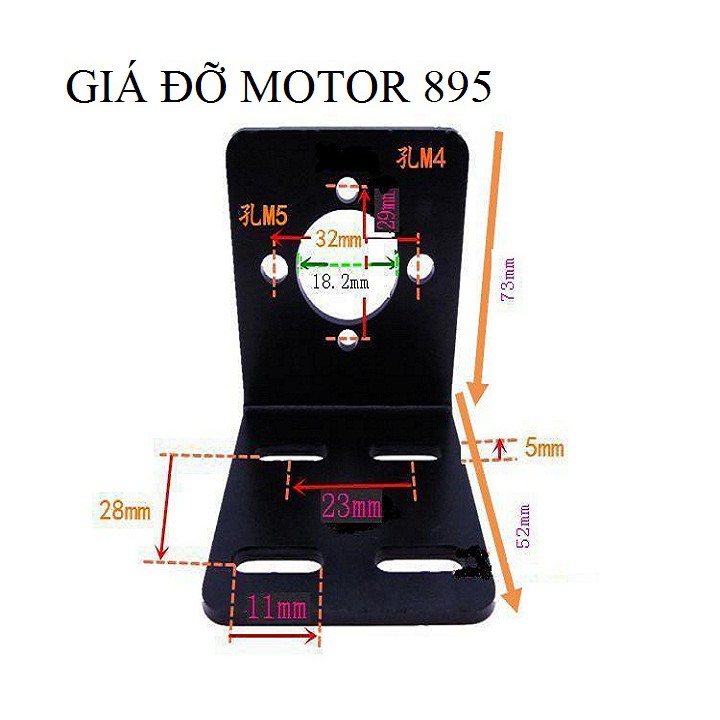 Bát giữ motor 775,795,895