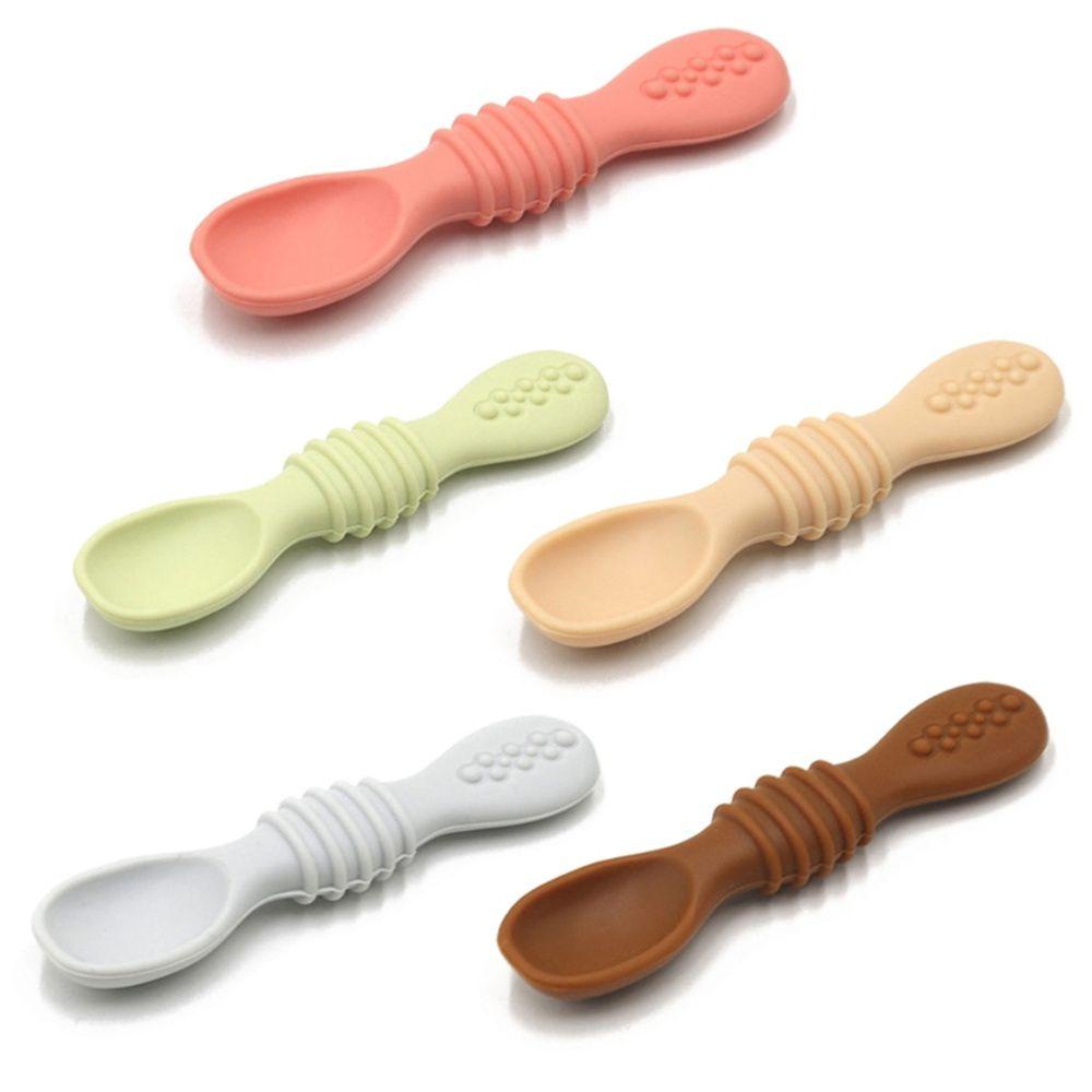 Set 2 Muỗng Silicone Cho Bé Tập Ăn Dặm