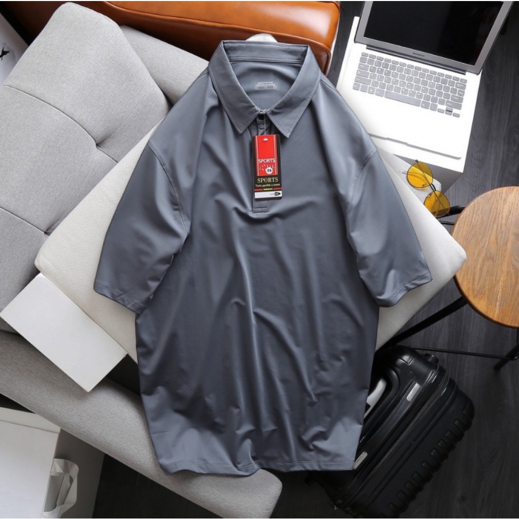 Áo thun Polo lạnh trơn nam bigsize 80 - 140kg - trơn