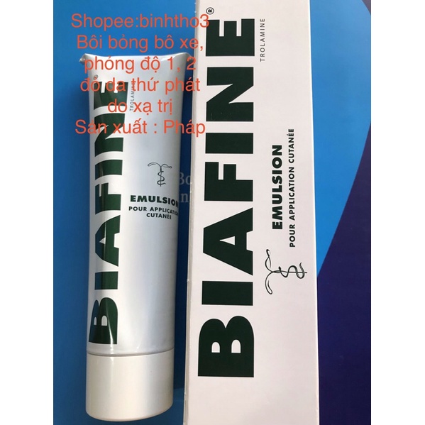 Biafine nhũ tương bôi ngoài da made in Pháp (bỏng bô xe, phỏng độ 1, độ 2, các vết thương bôi ngoài da không nhiễm trùng