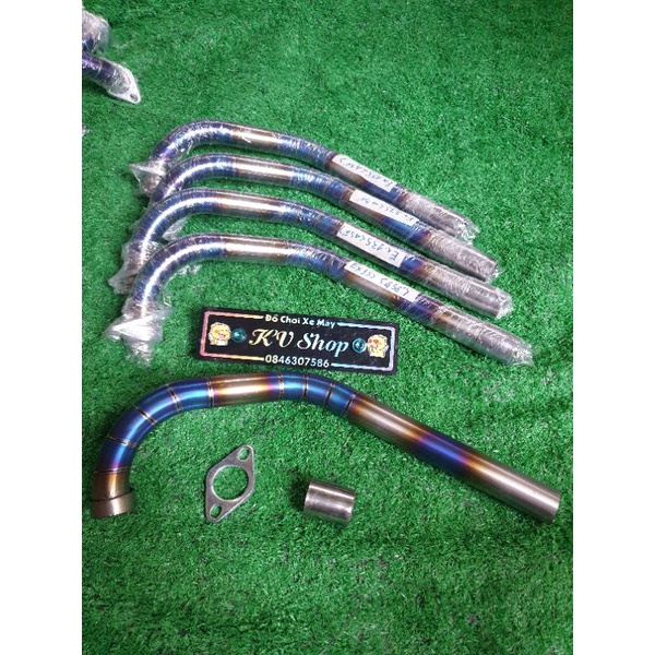 cổ pô titan Exciter 135 ( 4 số ) gắn pô zin họng 32mm
