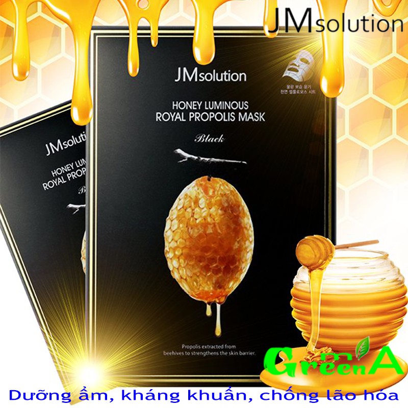 Mặt Nạ Sáp Ong Jm Solution Honey Luminous Royal Propolis Mask 30ml [CÓ MÃ QR CODE CHECK CHÍNH HÃNG]